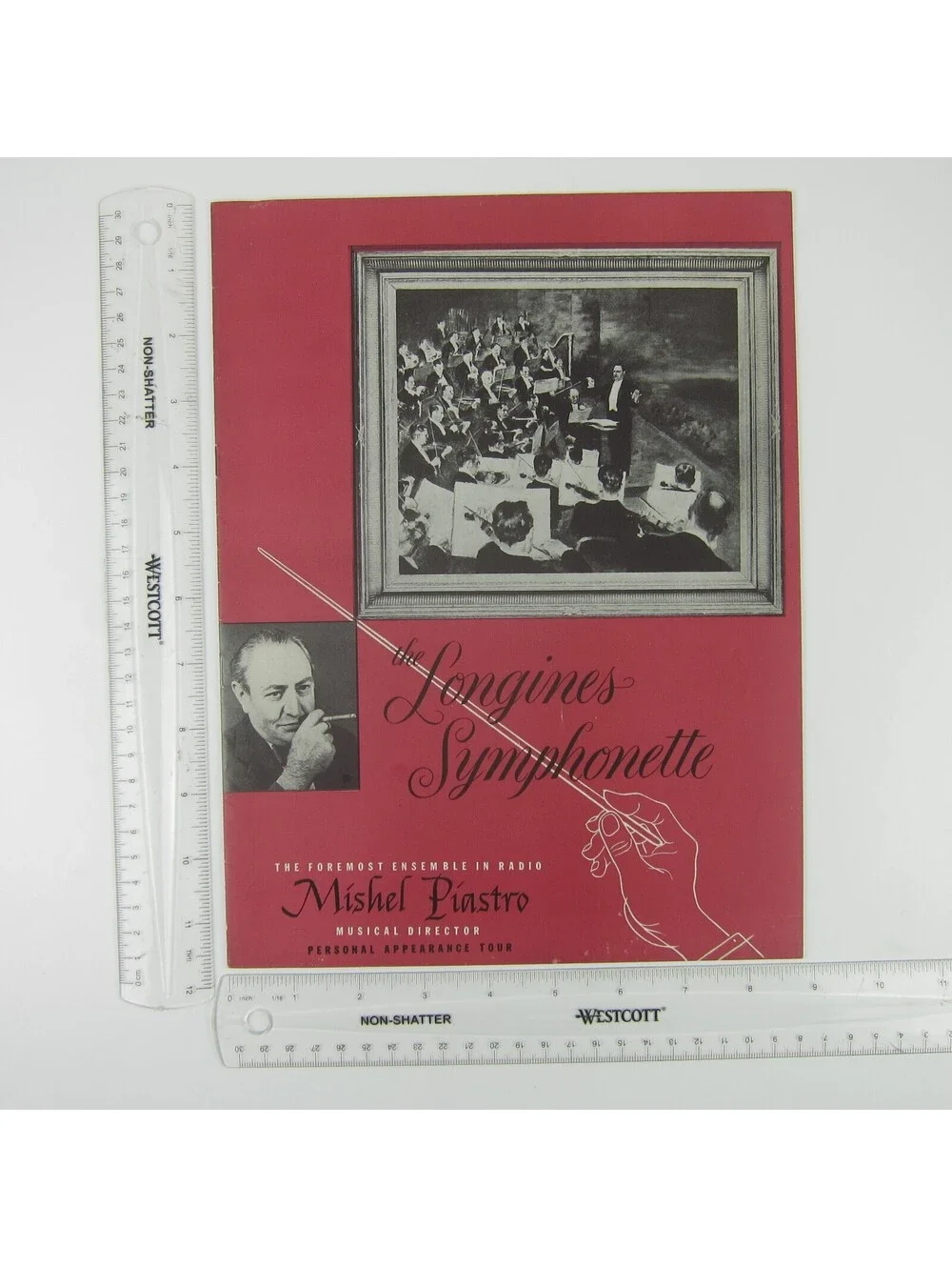 The Longines Symphonette Music Program Mishel Piastro Tour Booklet Vintage 1950s